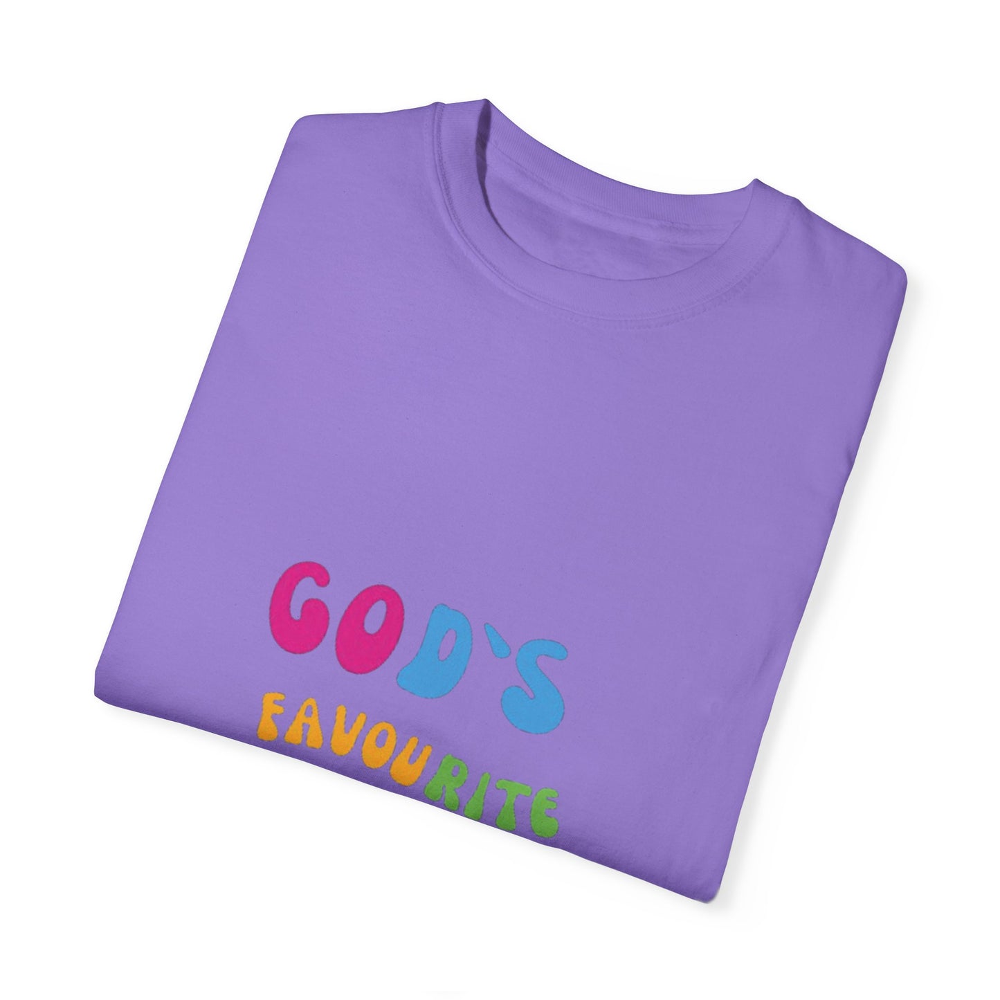 God's Favourite Daughter Unisex Garment-Dyed T-Shirt - Perfect for Celebrations, Gifts, and Everyday Wear