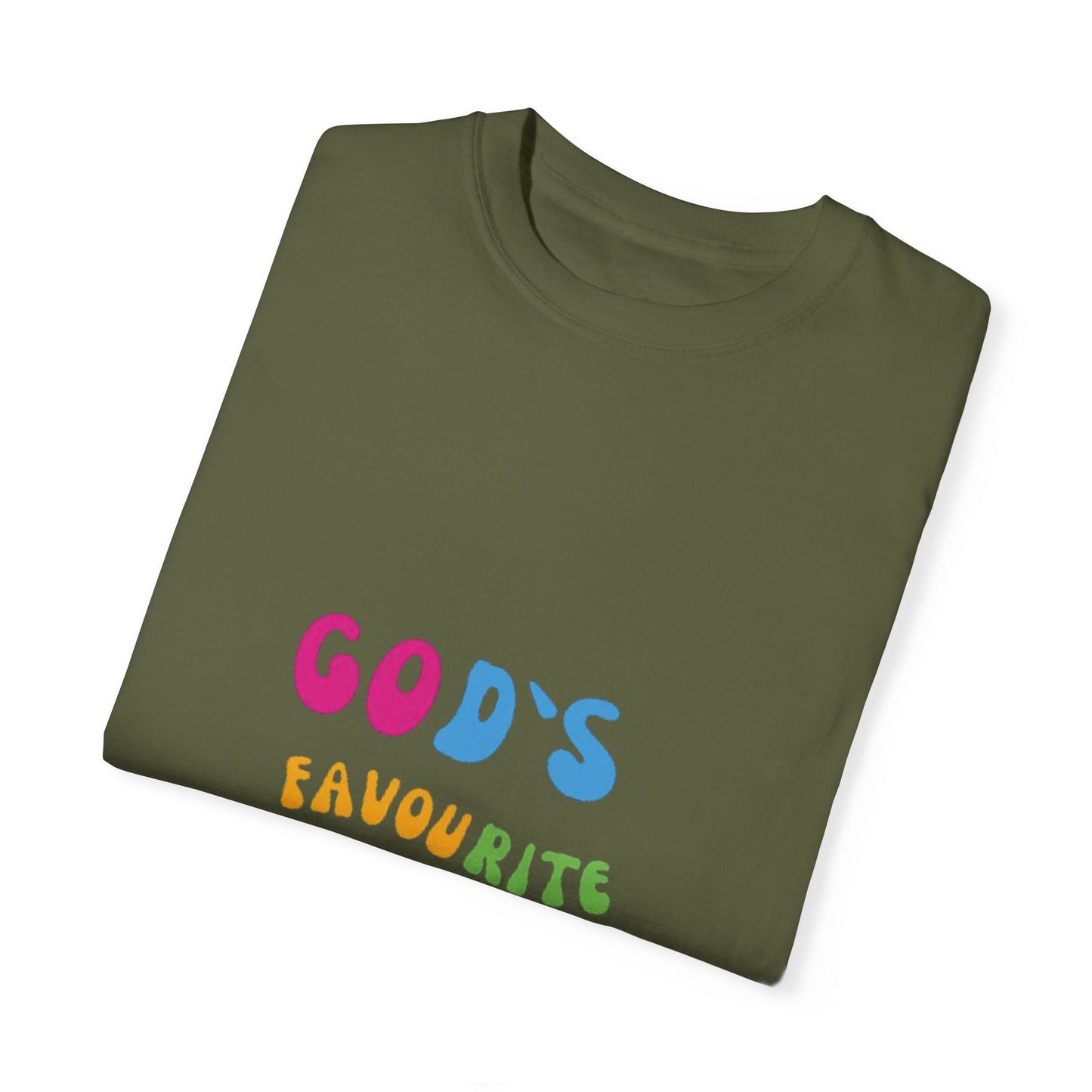 God's Favourite Daughter Unisex Garment-Dyed T-Shirt - Perfect for Celebrations, Gifts, and Everyday Wear