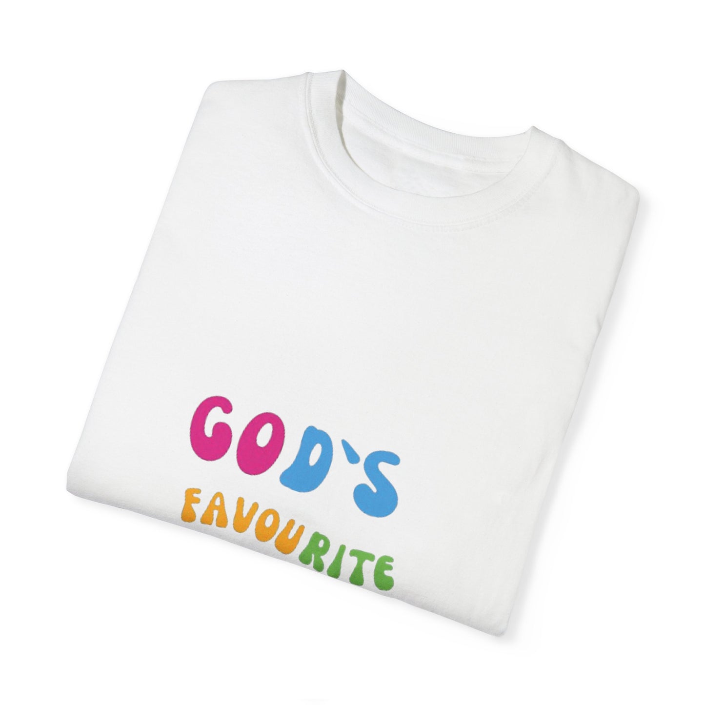 God's Favourite Daughter Unisex Garment-Dyed T-Shirt - Perfect for Celebrations, Gifts, and Everyday Wear