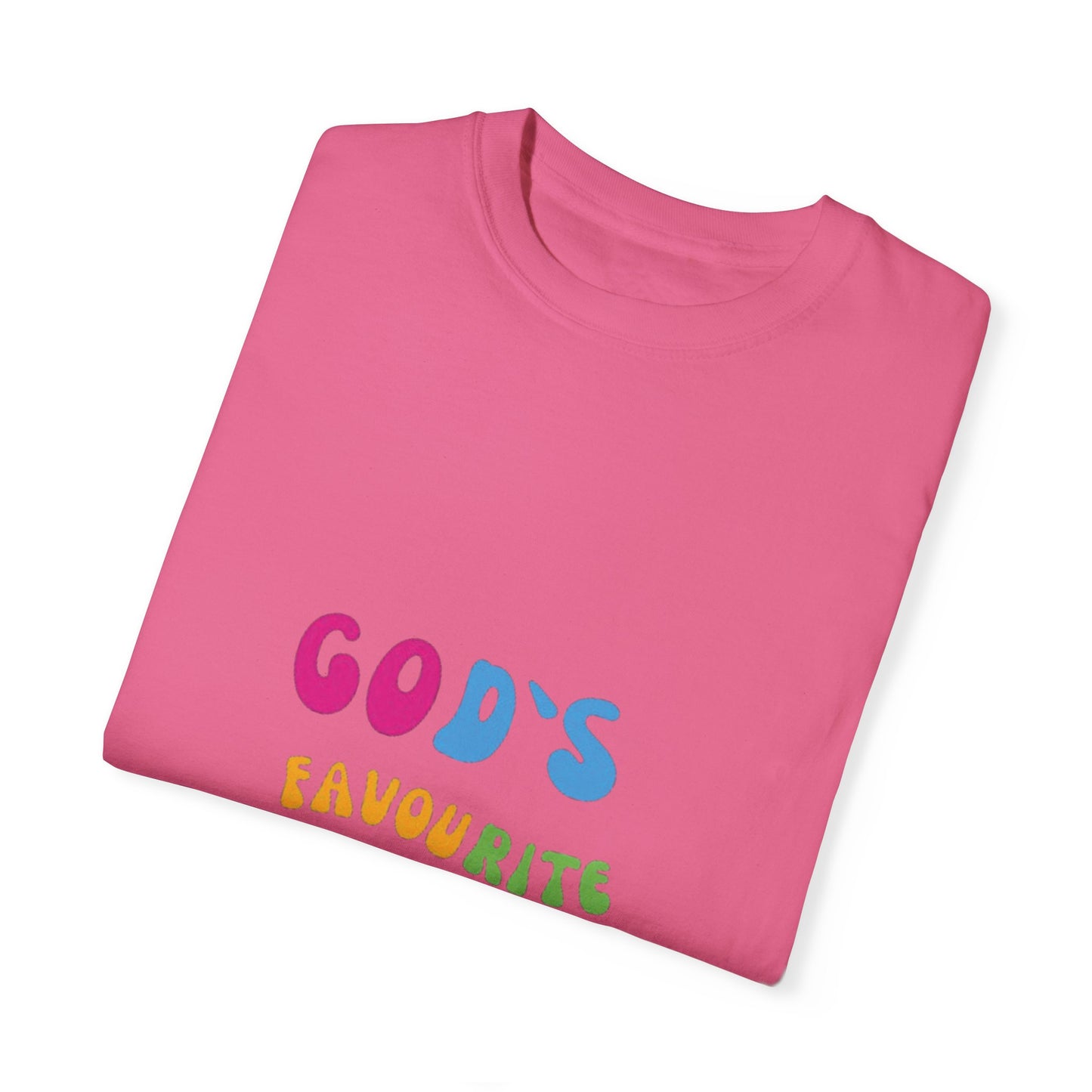 God's Favourite Daughter Unisex Garment-Dyed T-Shirt - Perfect for Celebrations, Gifts, and Everyday Wear