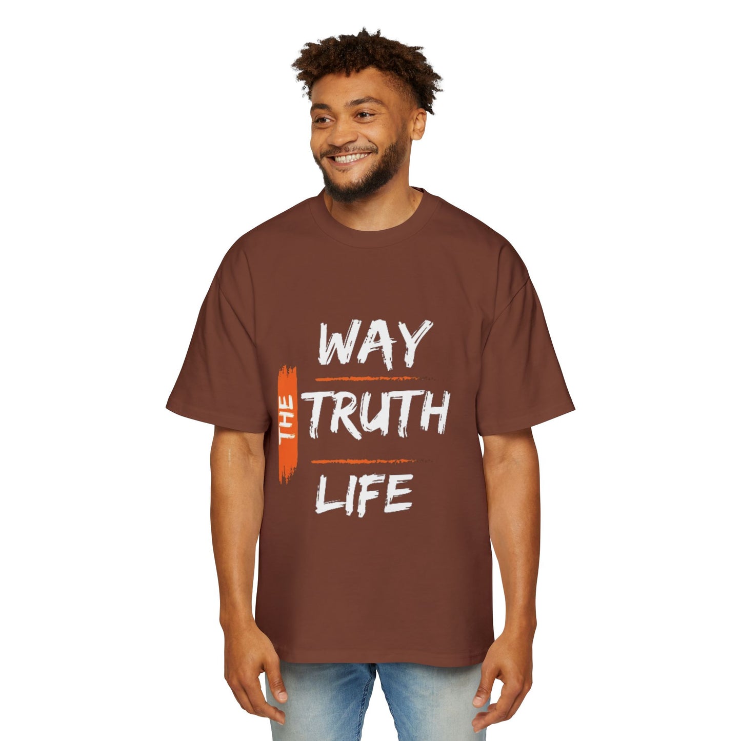 The Way The Truth The Life short sleeve t-shirt round neck 100% cotton 300GSM