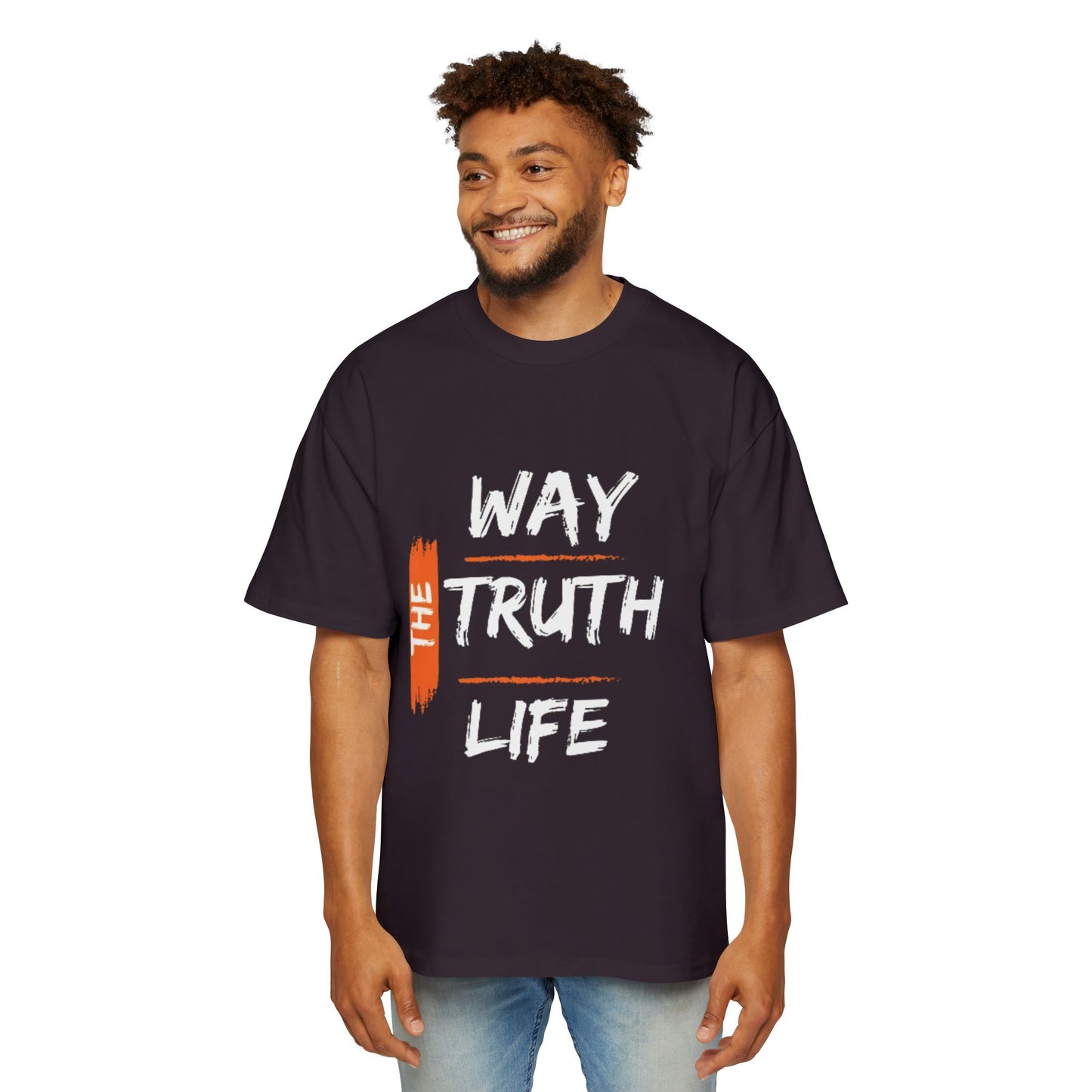 The Way The Truth The Life short sleeve t-shirt round neck 100% cotton 300GSM