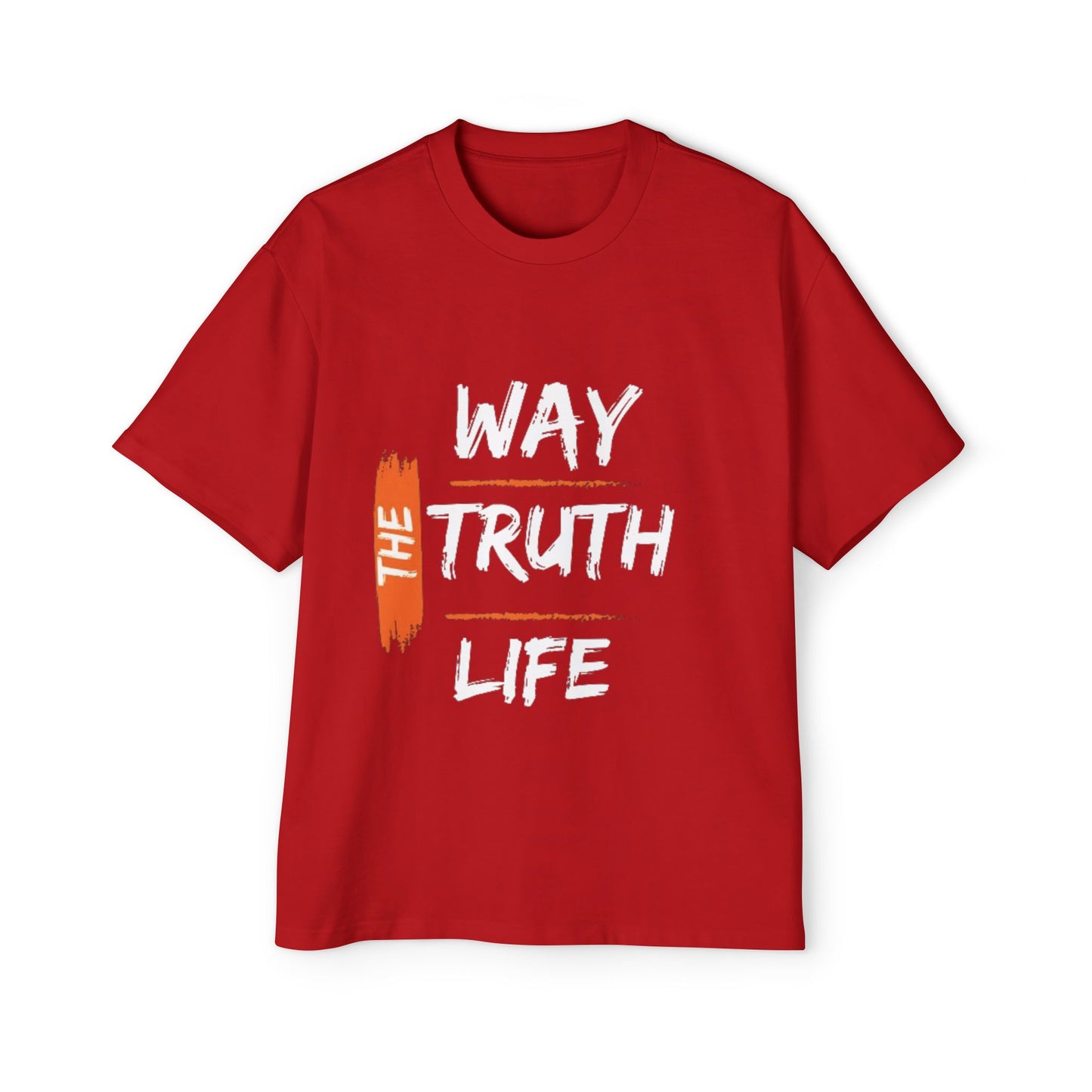 The Way The Truth The Life short sleeve t-shirt round neck 100% cotton 300GSM