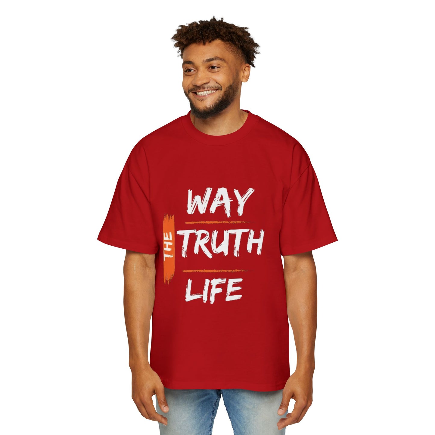 The Way The Truth The Life short sleeve t-shirt round neck 100% cotton 300GSM